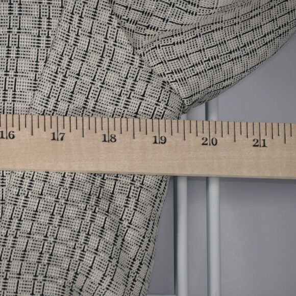 Jones NY Studio Jacket Blazer Womens Size 12 Pockets Metallic Contrast Lapel - Picture 8 of 10